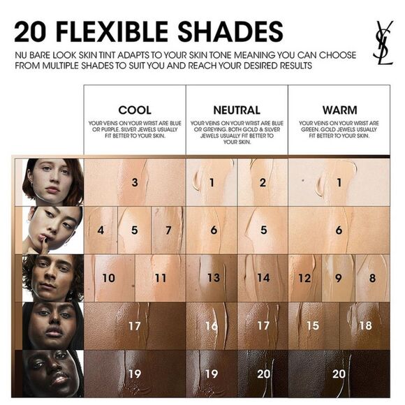 Yves Saint Laurent NU Bare Look Tint Hydrating Foundation NU18‎ - Picture 2 of 2